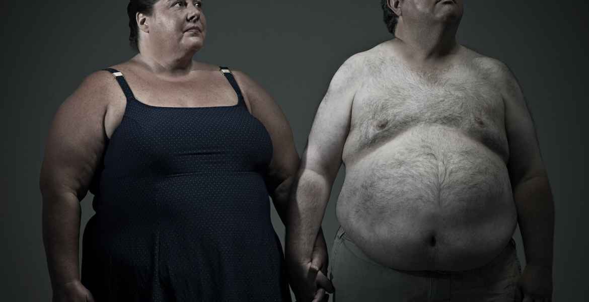 overweight couple