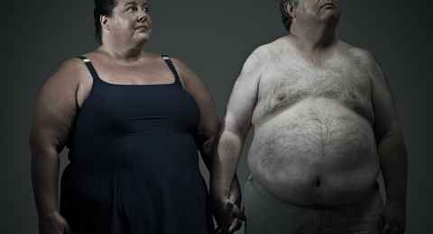 overweight couple