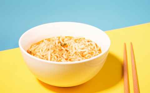 a bowl with ready instant noodles and chopsticks o 2023 11 27 05 01 19 utc